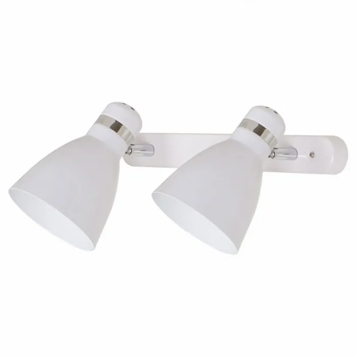 Спот Arte Lamp Mercoled A5049AP-2WH Цвет арматуры хром Цвет плафонов белый от ImperiumLoft