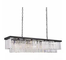 Подвесной светильник DeLight Collection 1920s Odeon KR0387P-12C/P black/clear Цвет арматуры черный Цвет плафонов прозрачный
