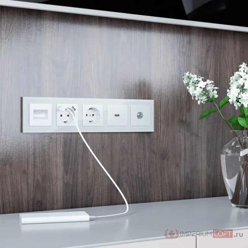 Рамка на 5 постов Werkel Favorit (белый) W0051101 от ImperiumLoft