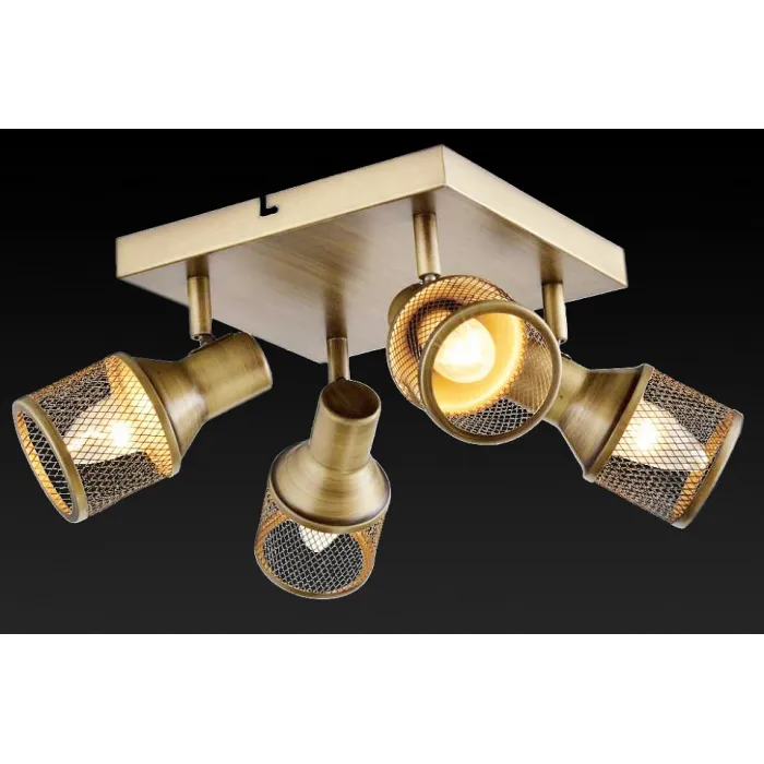 Спот TopLight Silvia TL3750Y-04AB Цвет арматуры бронза Цвет плафонов бронза от ImperiumLoft