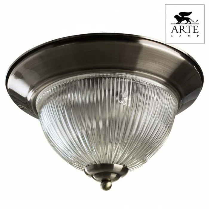 Накладной светильник Arte Lamp American Diner A9366PL-2AB Цвет арматуры бронза Цвет плафонов прозрачный от ImperiumLoft