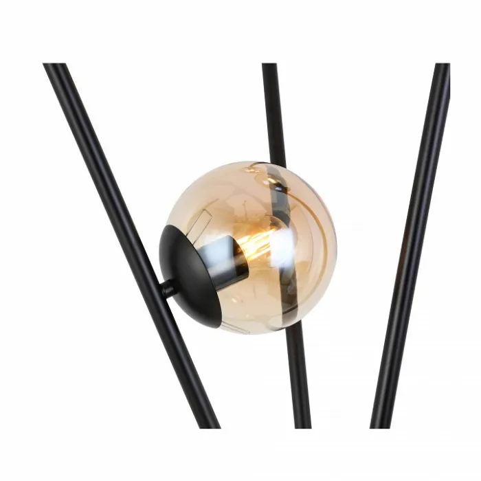 Торшер ST-Luce Stampo SL549.505.03 Цвет арматуры черный Цвет плафонов янтарный от ImperiumLoft