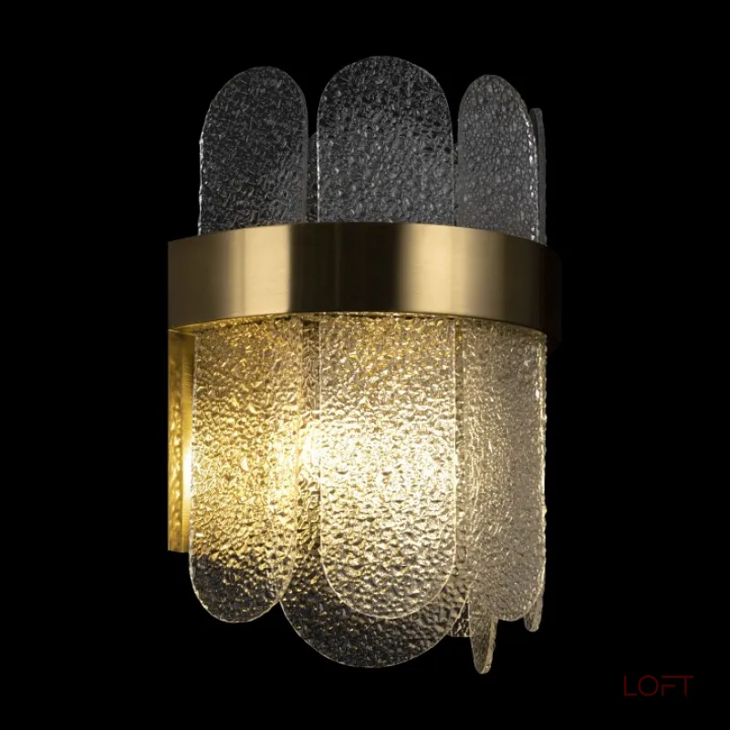 Накладной светильник Freya Deserto FR5141WL-02BS Цвет арматуры золото Цвет плафонов прозрачный