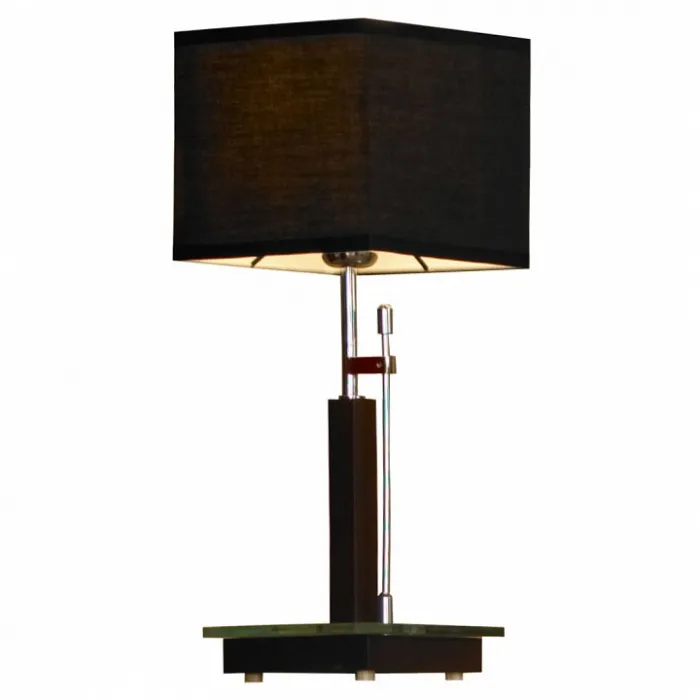 Настольная лампа декоративная Lussole Montone LSF-2574-01 Цвет арматуры хром Цвет плафонов черный от ImperiumLoft