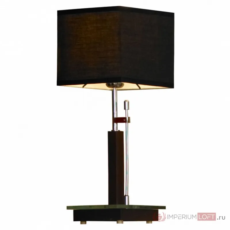 Настольная лампа декоративная Lussole Montone LSF-2574-01 Цвет арматуры хром Цвет плафонов черный от ImperiumLoft