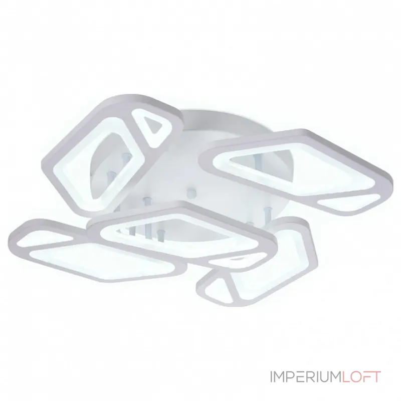 Накладной светильник Ambrella Original 5 FA587/5 WH белый 113W 590*590*120 (ПДУ РАДИО 2.4G) Цвет арматуры белый Цвет плафонов белый