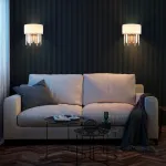 Накладной светильник Eurosvet Amantea 10106/2 хром/прозрачный хрусталь Strotskis от ImperiumLoft