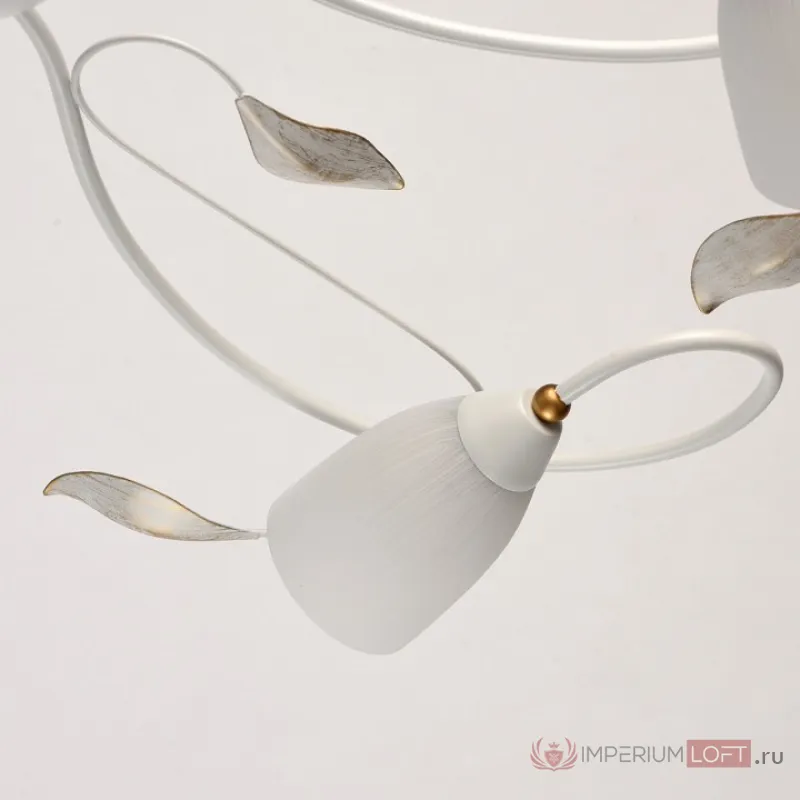 Потолочная люстра MW-Light Верона 334012906 Цвет арматуры золото Цвет плафонов белый от ImperiumLoft