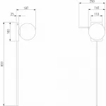 Бра Eurosvet Fredo 40033/1 черный жемчуг от ImperiumLoft