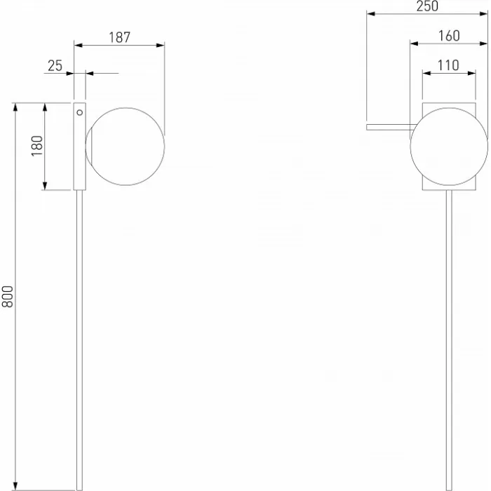 Бра Eurosvet Fredo 40033/1 черный жемчуг от ImperiumLoft