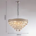 Подвесной светильник Favourite Etna 2902-8P Цвет арматуры хром Цвет плафонов коричневый от ImperiumLoft
