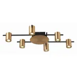 Потолочная люстра ST-Luce Veroli SL1207.402.06 Цвет плафонов латунь Цвет арматуры черный от ImperiumLoft