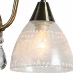 Бра Arte Lamp A1658AP-1AB Цвет арматуры бронза Цвет плафонов прозрачный