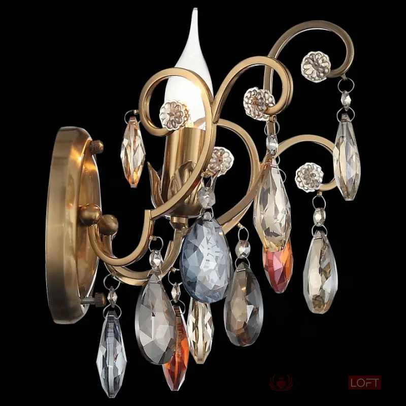 Бра ST-Luce Vianeta SL421.301.01 Цвет арматуры бронза Цвет плафонов разноцветный от ImperiumLoft