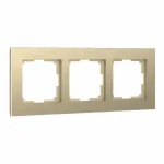 Рамка на 3 поста Werkel W0031711 (шампань) Цвет арматуры кремовый