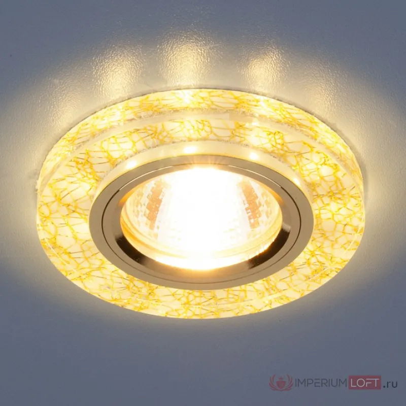 Встраиваемый светильник Elektrostandard a031514 Цвет арматуры золото Цвет плафонов золото от ImperiumLoft