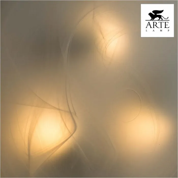 Накладной светильник Arte Lamp Luna A3450PL-3CC Цвет арматуры хром Цвет плафонов белый от ImperiumLoft