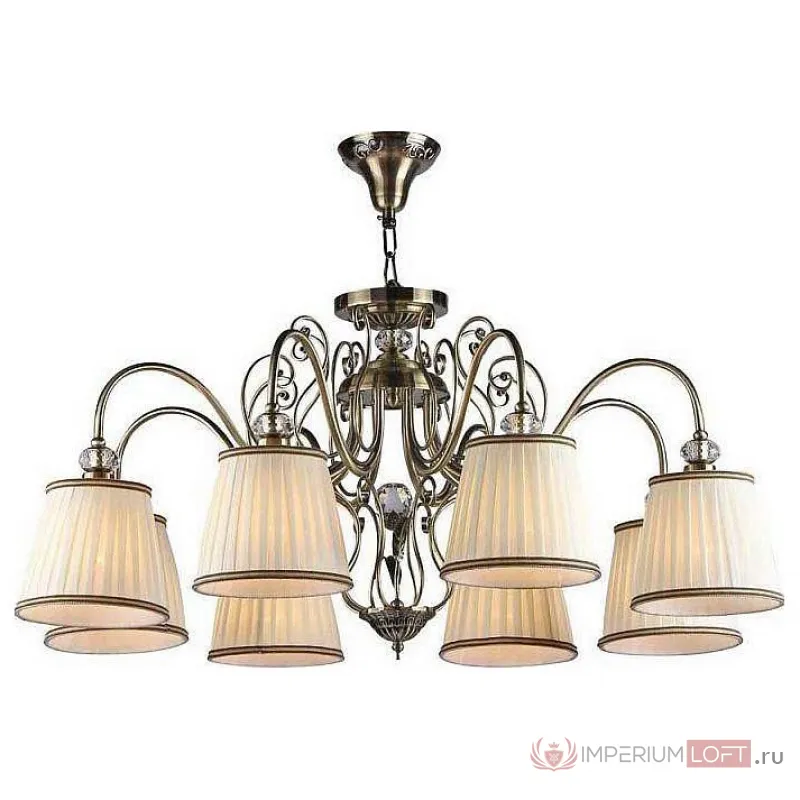 Подвесная люстра Maytoni Vintage ARM420-08-R Цвет арматуры бронза Цвет плафонов белый от ImperiumLoft