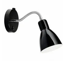 Бра Arte Lamp Dorm A1408AP-1BK Цвет арматуры хром Цвет плафонов чёрный