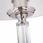 Настольная лампа декоративная Maytoni Riverside MOD018TL-01CH Цвет арматуры хром Цвет плафонов белый от ImperiumLoft