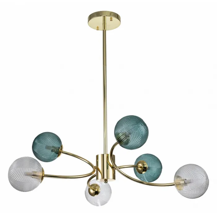 Люстра на штанге Indigo Selva 11032/6R Gold от ImperiumLoft
