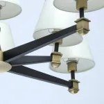 Люстра на штанге MW-Light ДельРей 700013408 Цвет арматуры бронза Цвет плафонов белый от ImperiumLoft
