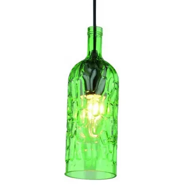 Подвесной светильник Arte Lamp Festa A8132SP-1GR Цвет арматуры черный Цвет плафонов зеленый
