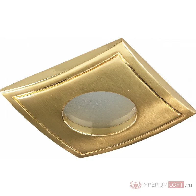 Встраиваемый светильник Novotech Aqua 369308 Цвет арматуры золото Цвет плафонов прозрачный от ImperiumLoft