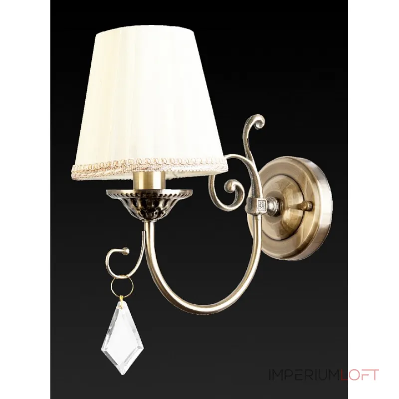 Бра TopLight Monica TL5660B-01AB Цвет арматуры бронза Цвет плафонов кремовый