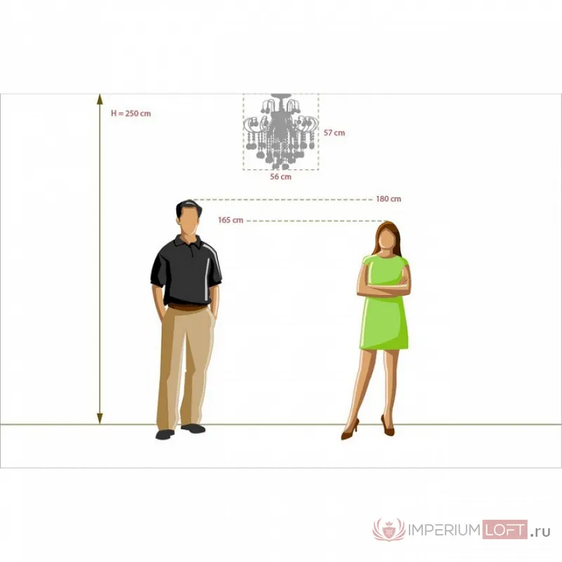 Люстра на штанге DeMarkt City Бриз 464017805 Цвет плафонов прозрачный Цвет арматуры хром от ImperiumLoft