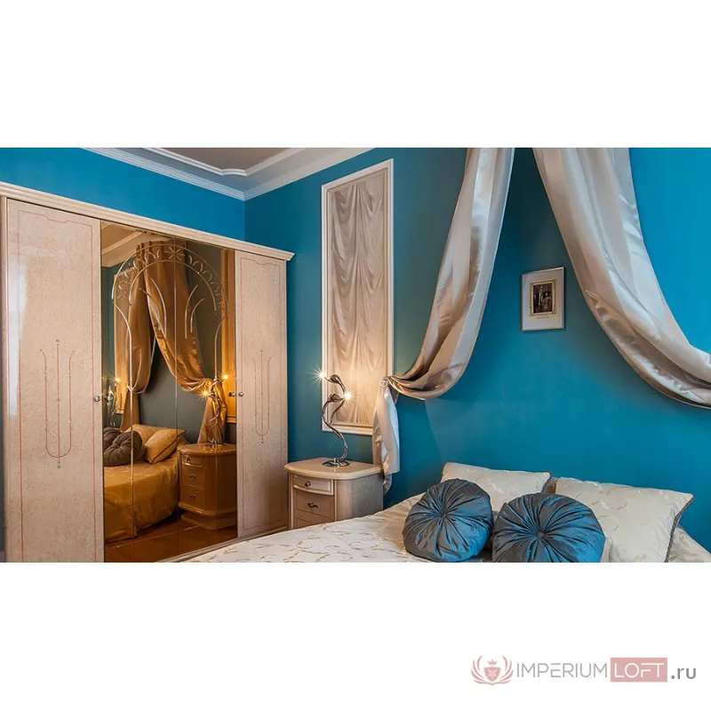 Настольная лампа декоративная Lightstar Cigno Collo 751924 Цвет арматуры хром от ImperiumLoft