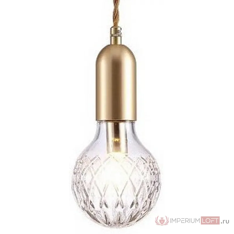 Подвесной светильник Arte Lamp Salute A8040SP-1SG Цвет арматуры золото Цвет плафонов прозрачный от ImperiumLoft