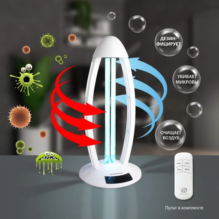 Бактерицидный светильник Elektrostandard UVL-001 a049891 Цвет арматуры белый Цвет плафонов белый от ImperiumLoft