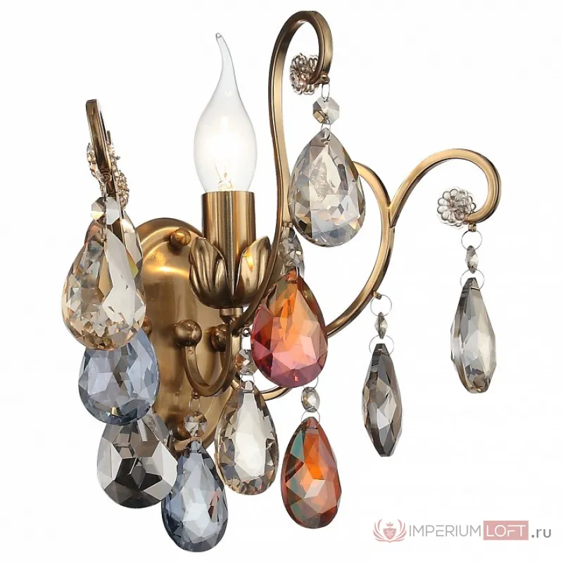 Бра ST-Luce Vianeta SL421.301.01 Цвет арматуры бронза Цвет плафонов разноцветный от ImperiumLoft