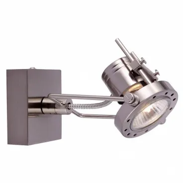 Спот Arte Lamp Costruttore A4300AP-1SS Цвет арматуры серебро Цвет плафонов прозрачный