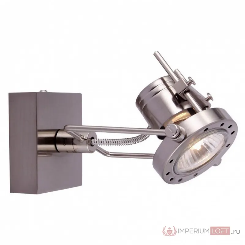 Спот Arte Lamp Costruttore A4300AP-1SS Цвет арматуры серебро Цвет плафонов прозрачный от ImperiumLoft