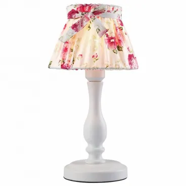 Настольная лампа декоративная Arte Lamp 7021 A7021LT-1WH Цвет арматуры белый Цвет плафонов розовый от ImperiumLoft