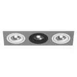 Встраиваемый светильник Lightstar Intero 16 triple quadro i539060706 Цвет арматуры разноцветный Цвет плафонов белый
