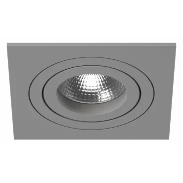 Встраиваемый светильник Lightstar Intero 16 quadro i51909 Цвет арматуры серый Цвет плафонов прозрачный