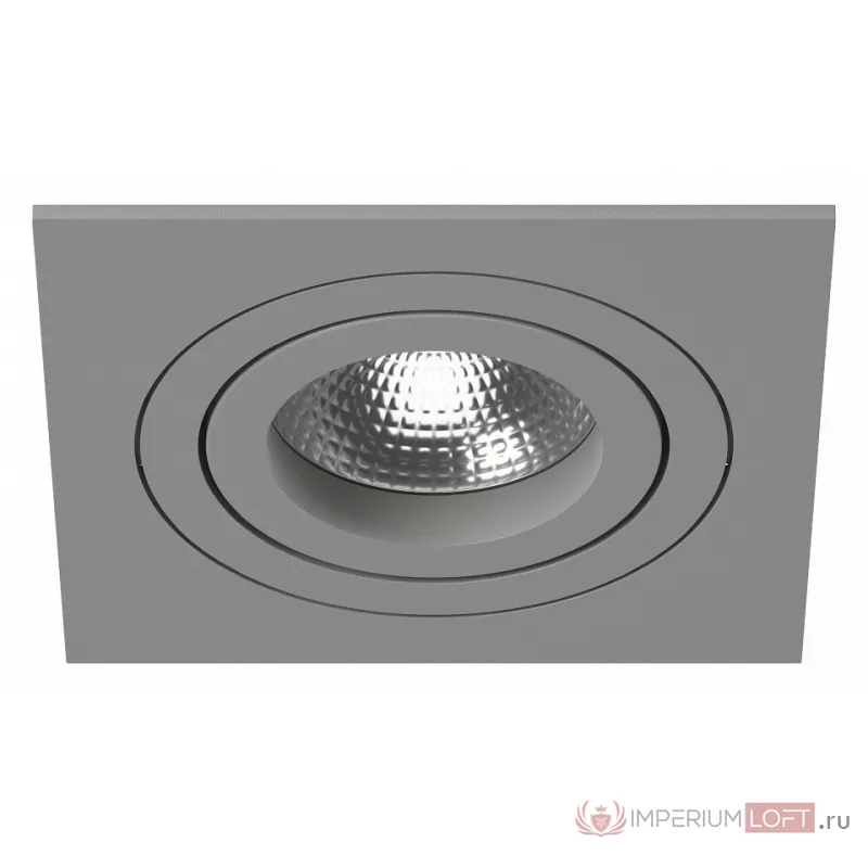 Встраиваемый светильник Lightstar Intero 16 quadro i51909 Цвет арматуры серый Цвет плафонов прозрачный от ImperiumLoft
