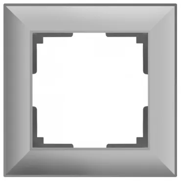 Рамка на 1 пост Werkel WL14 WL14-Frame-01 (Серебряный) Цвет арматуры серебро