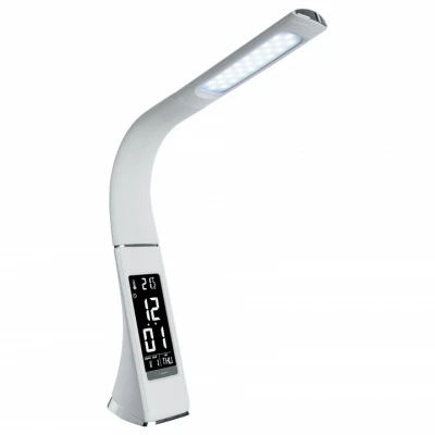 Настольная лампа офисная Arte Lamp Supervisor A1706LT-1WH Цвет арматуры хром Цвет плафонов белый