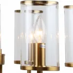 Подвесная люстра Stilfort Vase 1046/05/06P Цвет плафонов серый Цвет арматуры золото