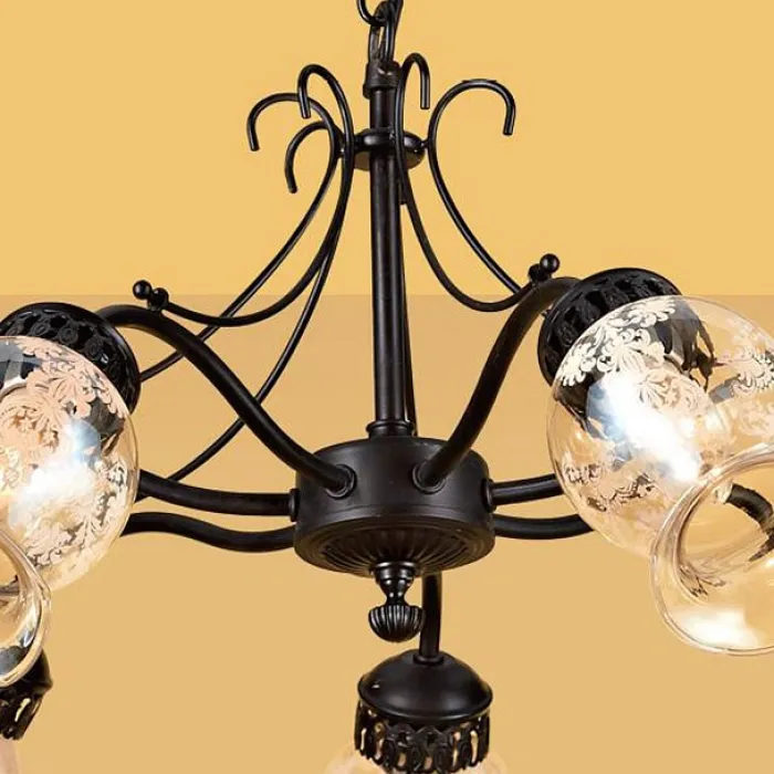 Подвесная люстра Citilux Метафора CL413171 Цвет арматуры коричневый Цвет плафонов прозрачный от ImperiumLoft