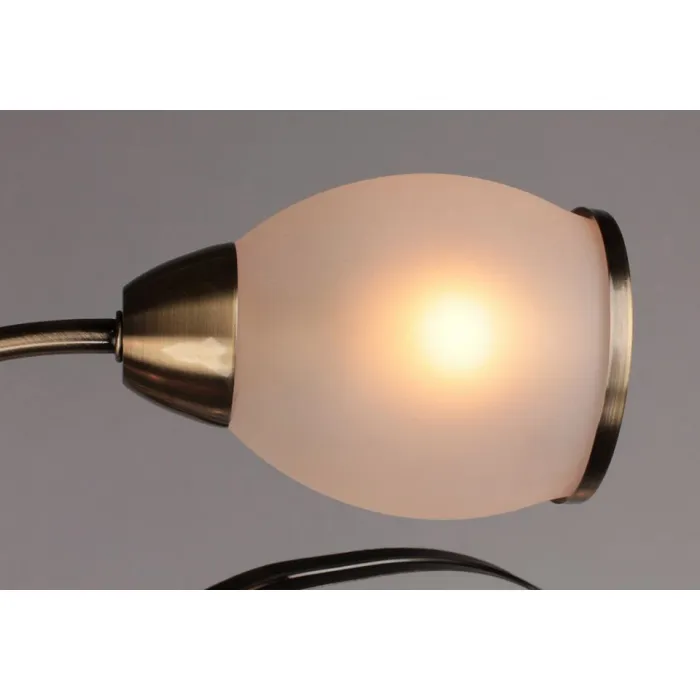 Потолочная люстра Omnilux Auxois OML-35827-05 Цвет арматуры бронза Цвет плафонов бронза от ImperiumLoft