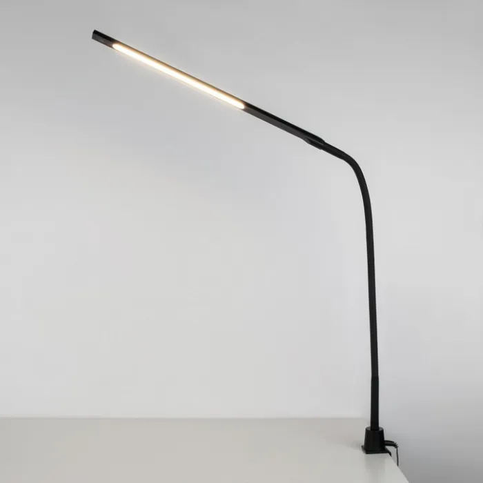 Настольная лампа офисная Eurosvet Flex 80429/1 черный Цвет плафонов черный от ImperiumLoft