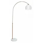 Торшер Arte Lamp Paolo A5823PN-1PB Цвет арматуры Коричневый Цвет плафонов Белый