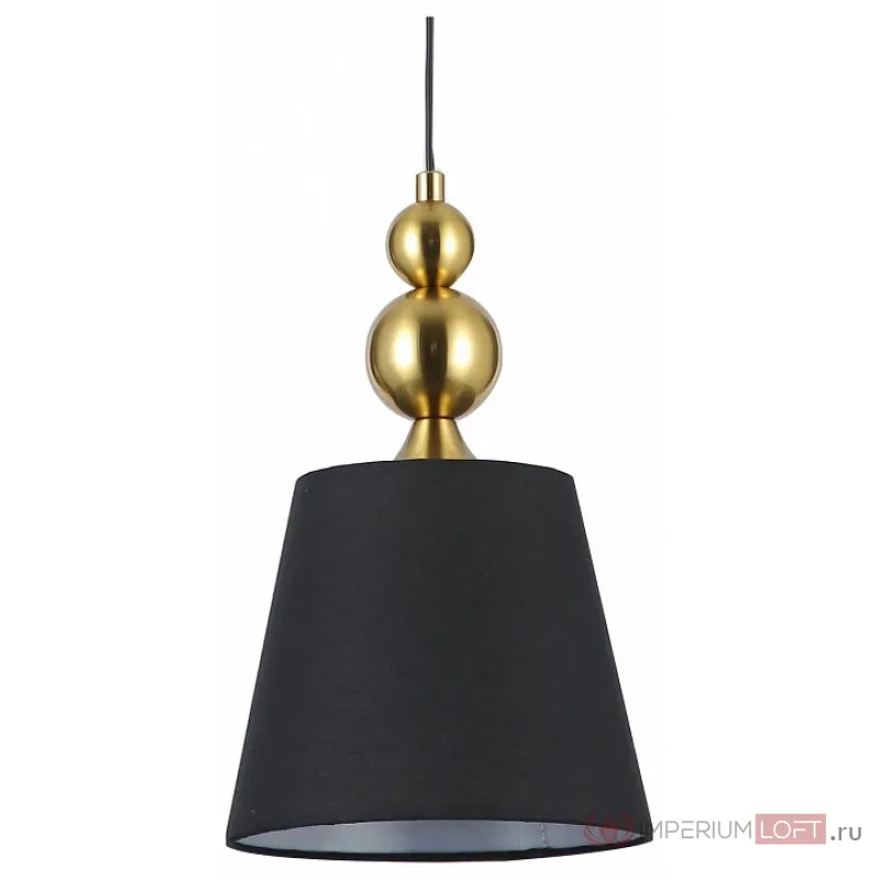 Подвесной светильник F-promo Campana 2781-1P Цвет арматуры золото Цвет плафонов черный от ImperiumLoft