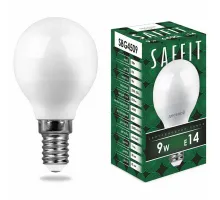 Лампа светодиодная Feron Saffit SBG4509 E14 9Вт 6400K 55125 Цвет арматуры белый Цвет плафонов белый