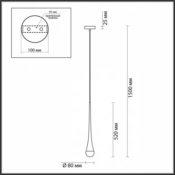 Подвесной светильник Odeon Light Gota 4285/1 Цвет арматуры бронза Цвет плафонов бронза от ImperiumLoft